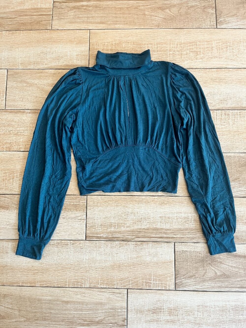 Womens NWT Free People Spirulina Blue Blouse - M